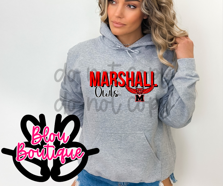 Marshall Owls Hoodie Blou Boutique