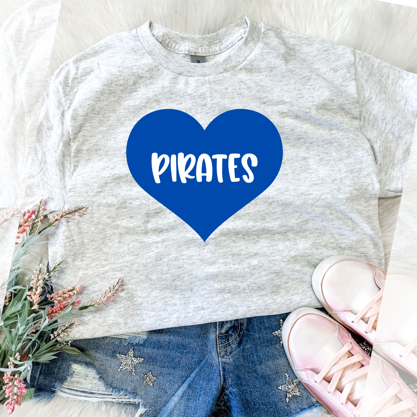 Sublimation Heart Pirates Blue