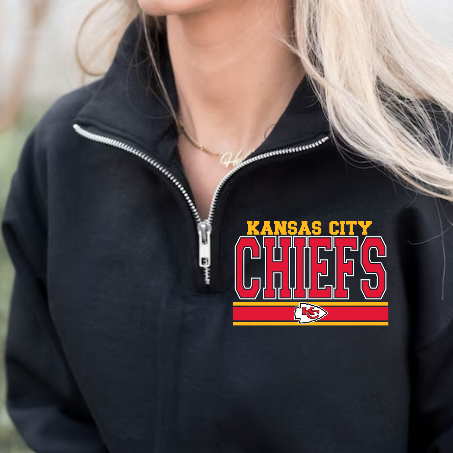 Black Quarter Zip- KC