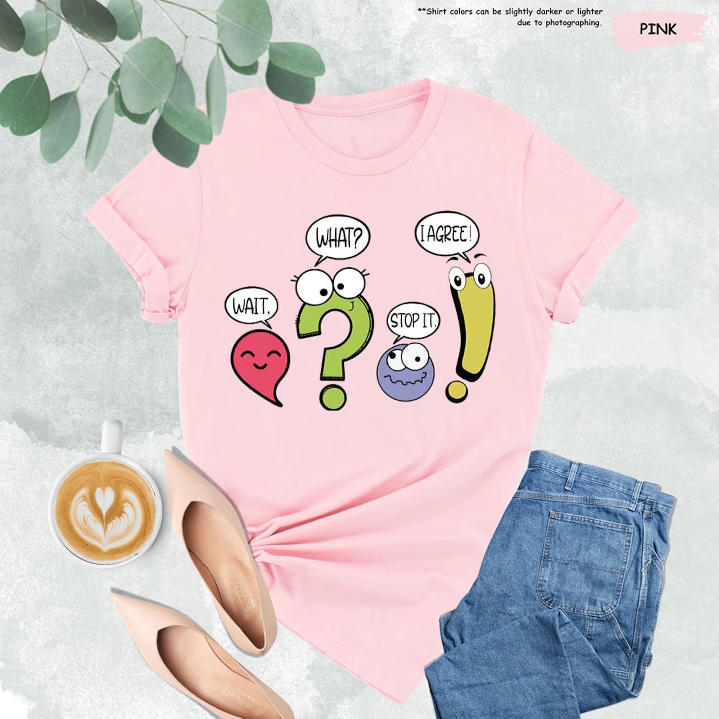 Teacher Tee- punctuation