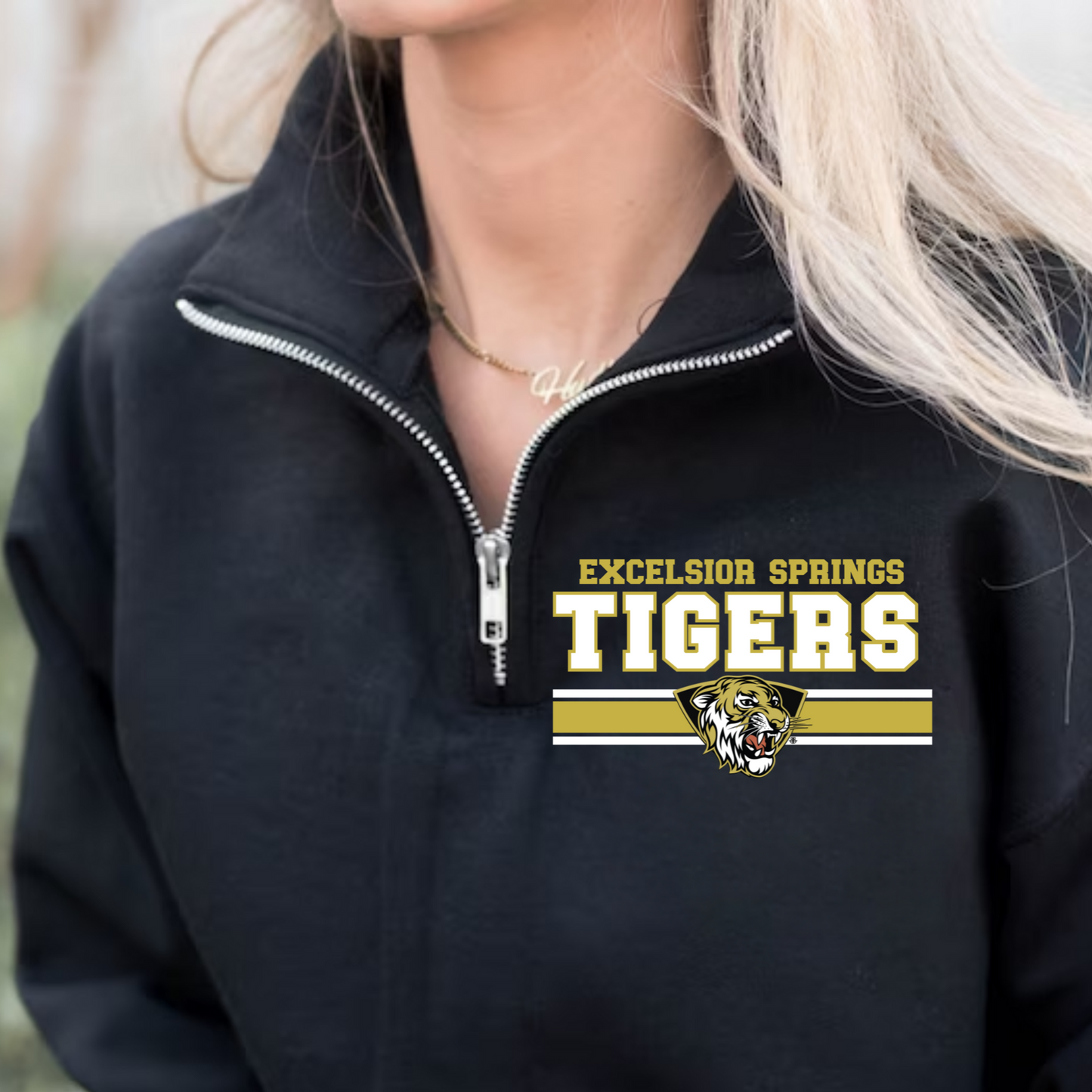 Black Quarter Zip- Tigers Excelsior Springs