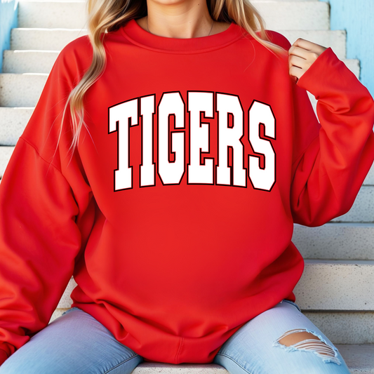 Mascot Sweatshirt- Tigers Red