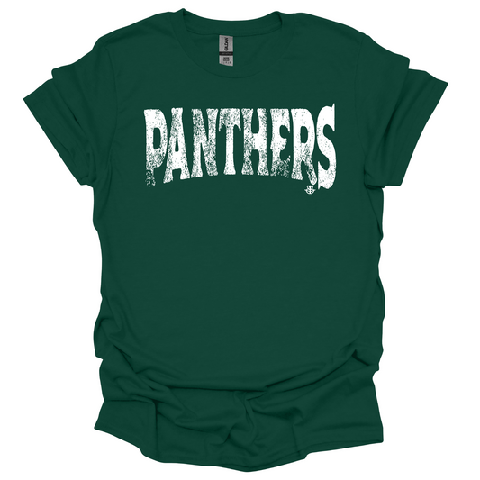 Grunge Mascot- Panthers Green