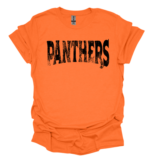 Grunge Mascot- Panthers Orange