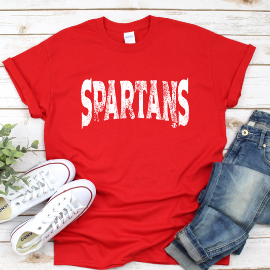 Grunge Mascot-Spartans