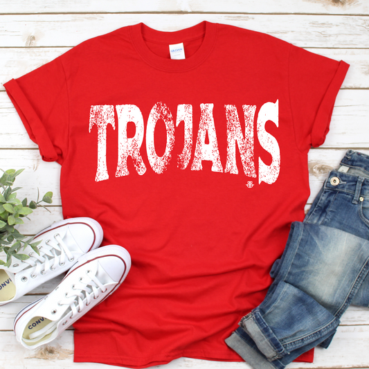 Grunge Mascot-Trojans